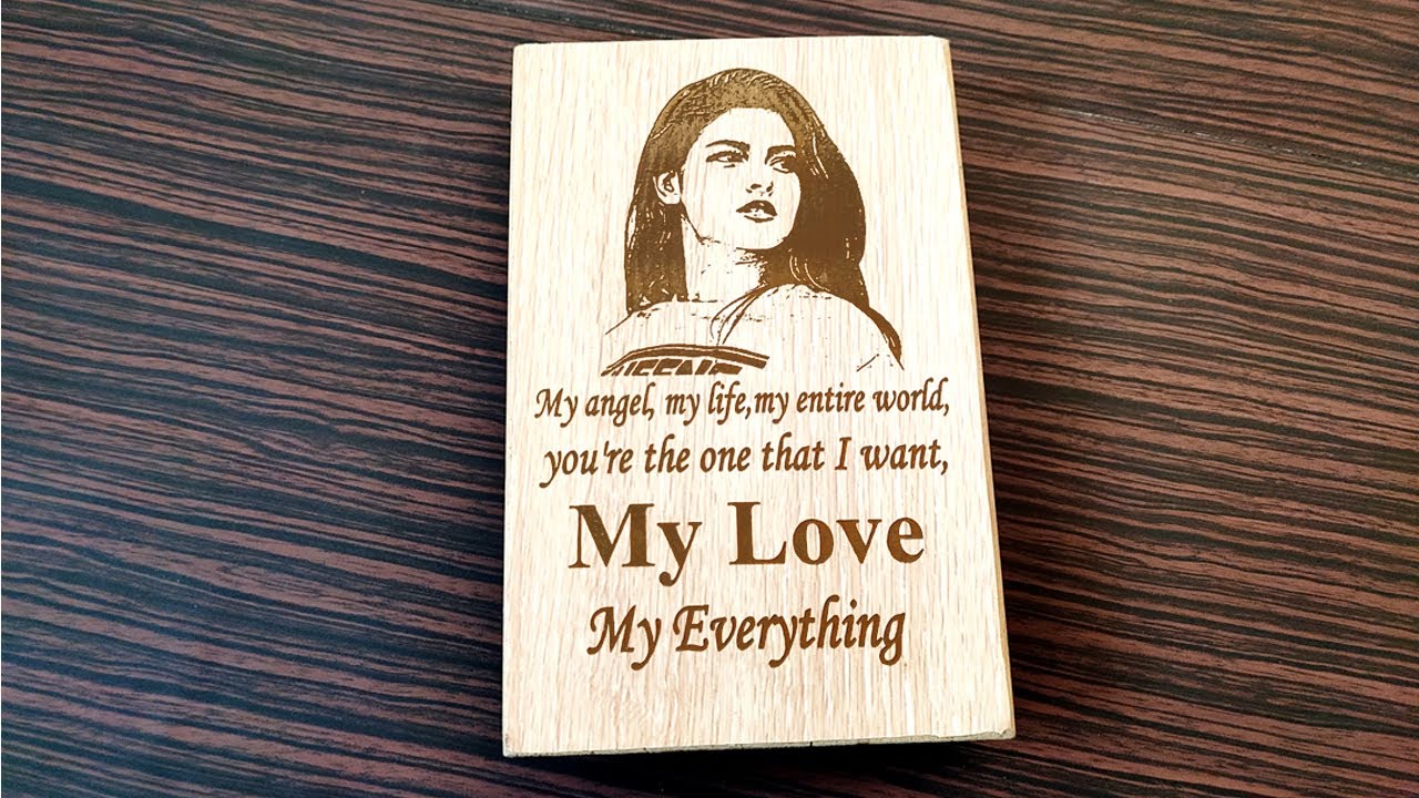 Laser Engraving on wood, Personalized Gifting