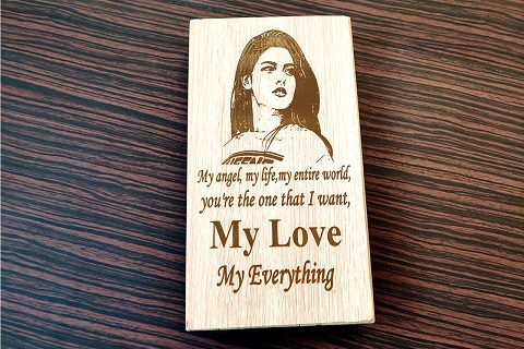 Laser Engraving on Wood, Personalized Gifting